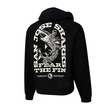 San Jose Sharks Sport Design Sweden Shark Surge Fear the Fin Hoodie