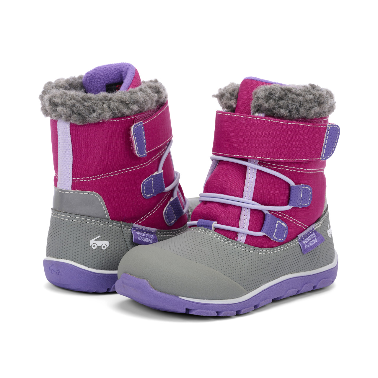 See Kai Run Gilman Waterproof/Insulated Berry Purple Girls Shoes | 7