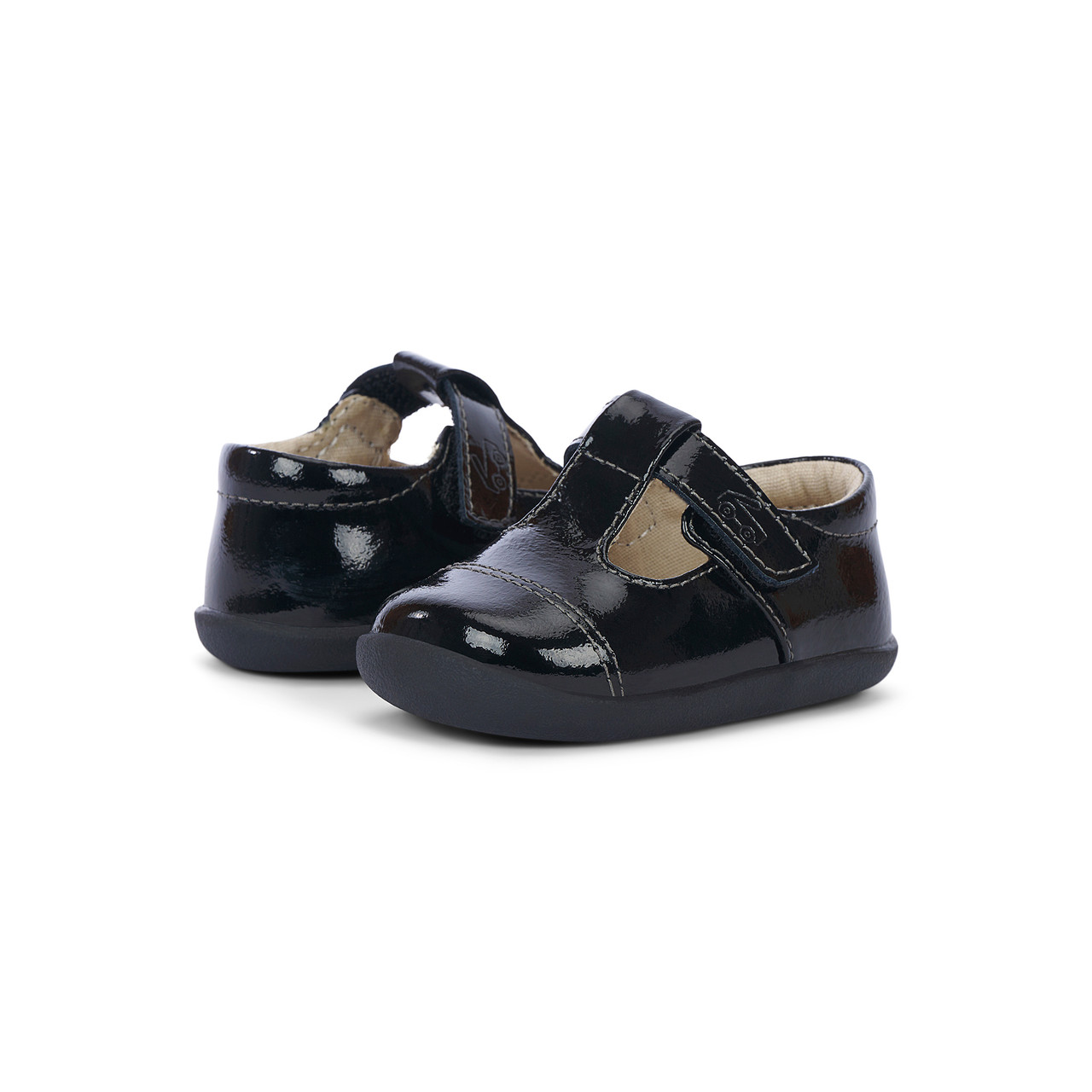 Bianca Mini (First Walker) Black Patent | See Kai Run
