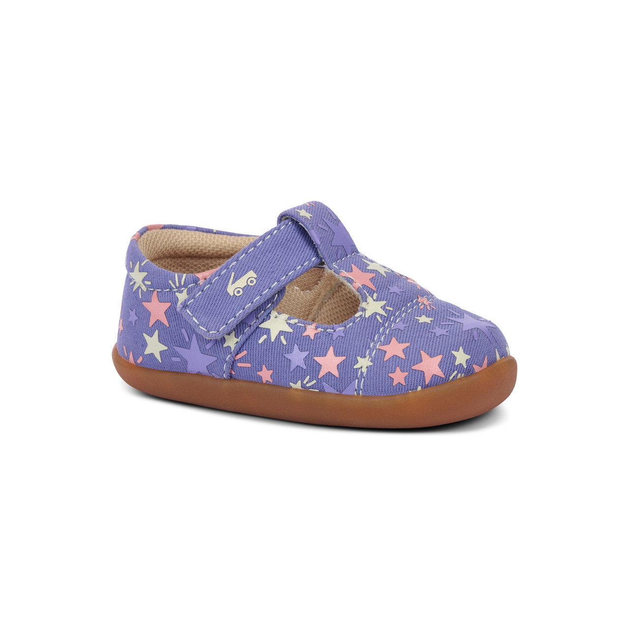 靴 BABY, THE STARS SHINE BRIGHT Bianca Mini Purple/Stars | See Kai Run