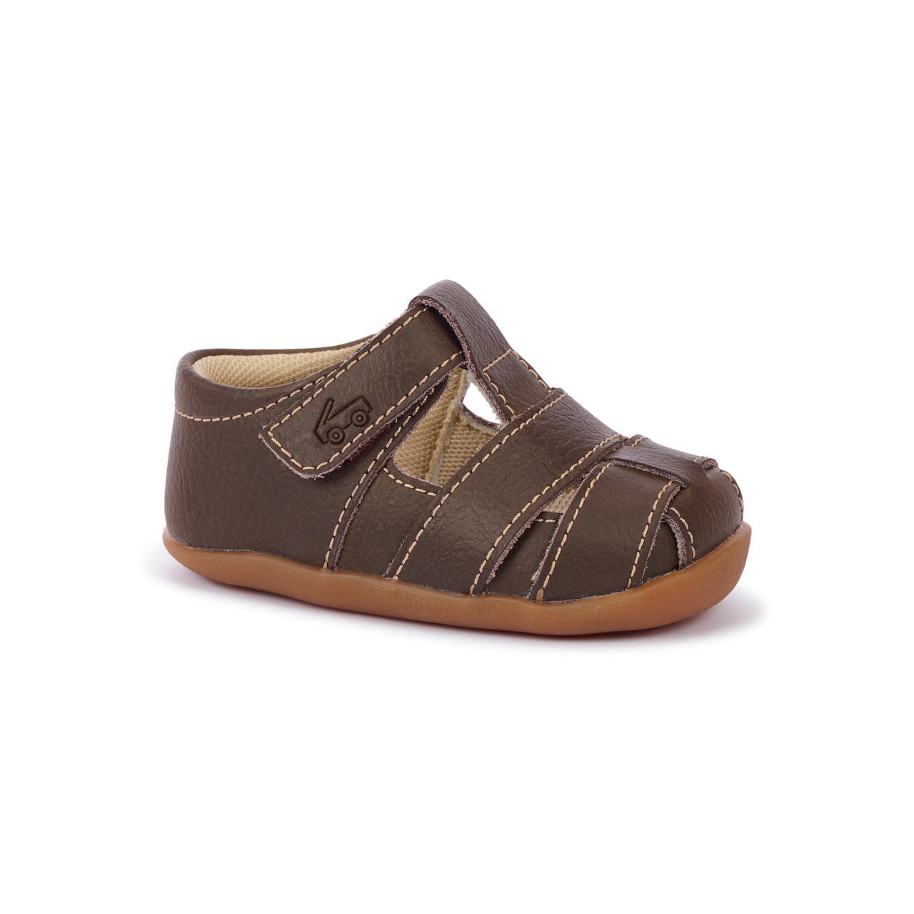 See Kai Run Brook (First Walker) Chocolate Brown, barefoot shoe