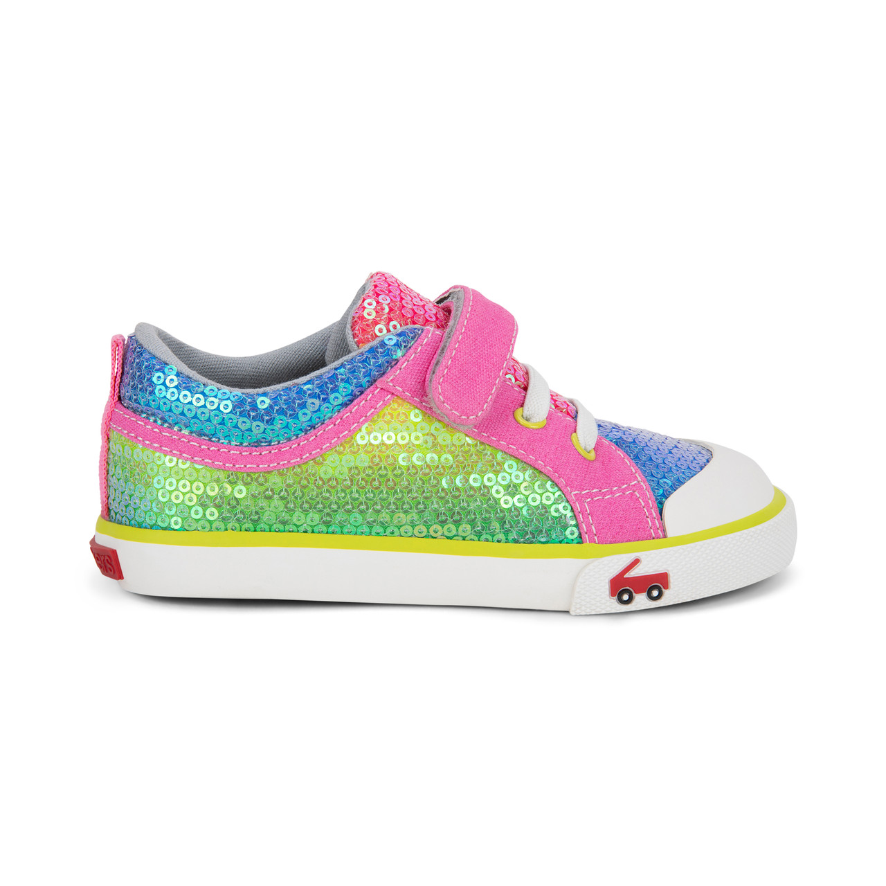 rainbow sequin sneakers