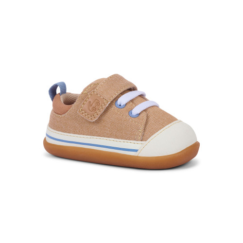 Side Angle View of the Stevie Mini (First Walker) Khaki