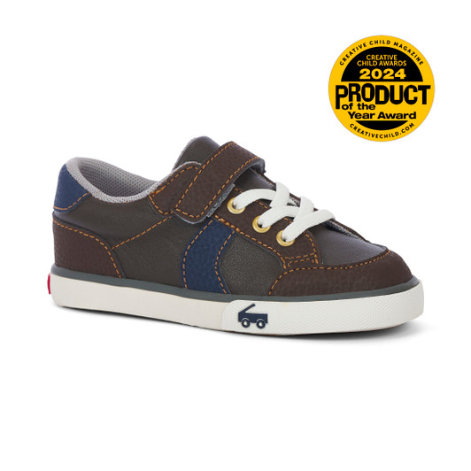 Side Angle View of the Connor Brown Leather Side Angle View of the Connor Brown Leather