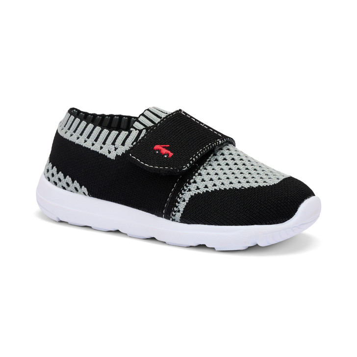 Side angle view of  Knit Strap FlexiRun Black 