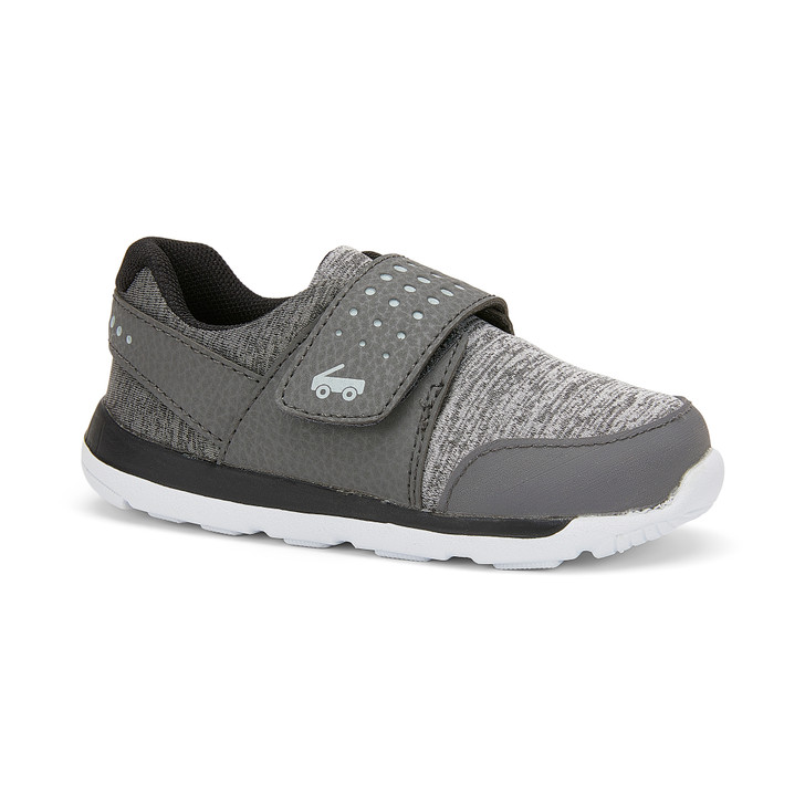 Front-Right Side view of the Ryder FlexiRun Gray shoe