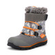 Front Angle View Gilman Waterproof/Insulated Gray/Orange