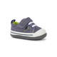 Side Angle View of the Stevie Mini (First Walker) Gray/Lightning