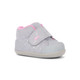 Side Angle View of the Casey Mini (First Walker) Gray Suede