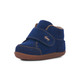 Front Angle View of the Casey Mini (First Walker) Navy Suede