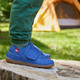 Lifestyle photo of the Camp Slipper Blue