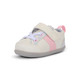 Front Angle View of the Connor Mini (First Walker) White/Pink