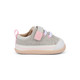 Stevie Mini Gray Herringbone Side Angle