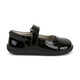 Right Side view of Jane II Black Patent shoe