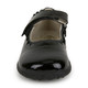 Front view of Jane II Black Patent shoe