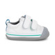 Right Side view of Waylon (First Walker) White shoe