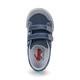 Top-down view of the Russell Navy/Teal shoe