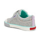 Back-Left Side view of the Kristin Gray/Sprinkles shoe