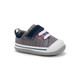 Side angle view of Stevie (First Walker) Gray Denim