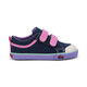 Side angle view of a Robyne Navy/Hot Pink