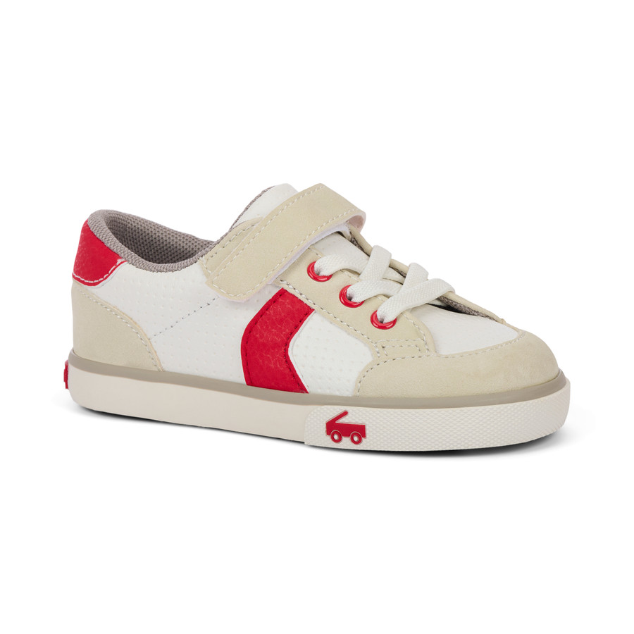 Front Angle of Connor White/Red