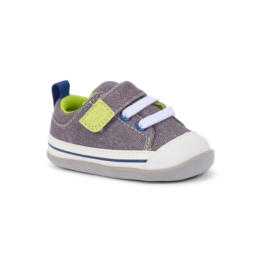 Stevie Mini Gray/Lime Front Angle