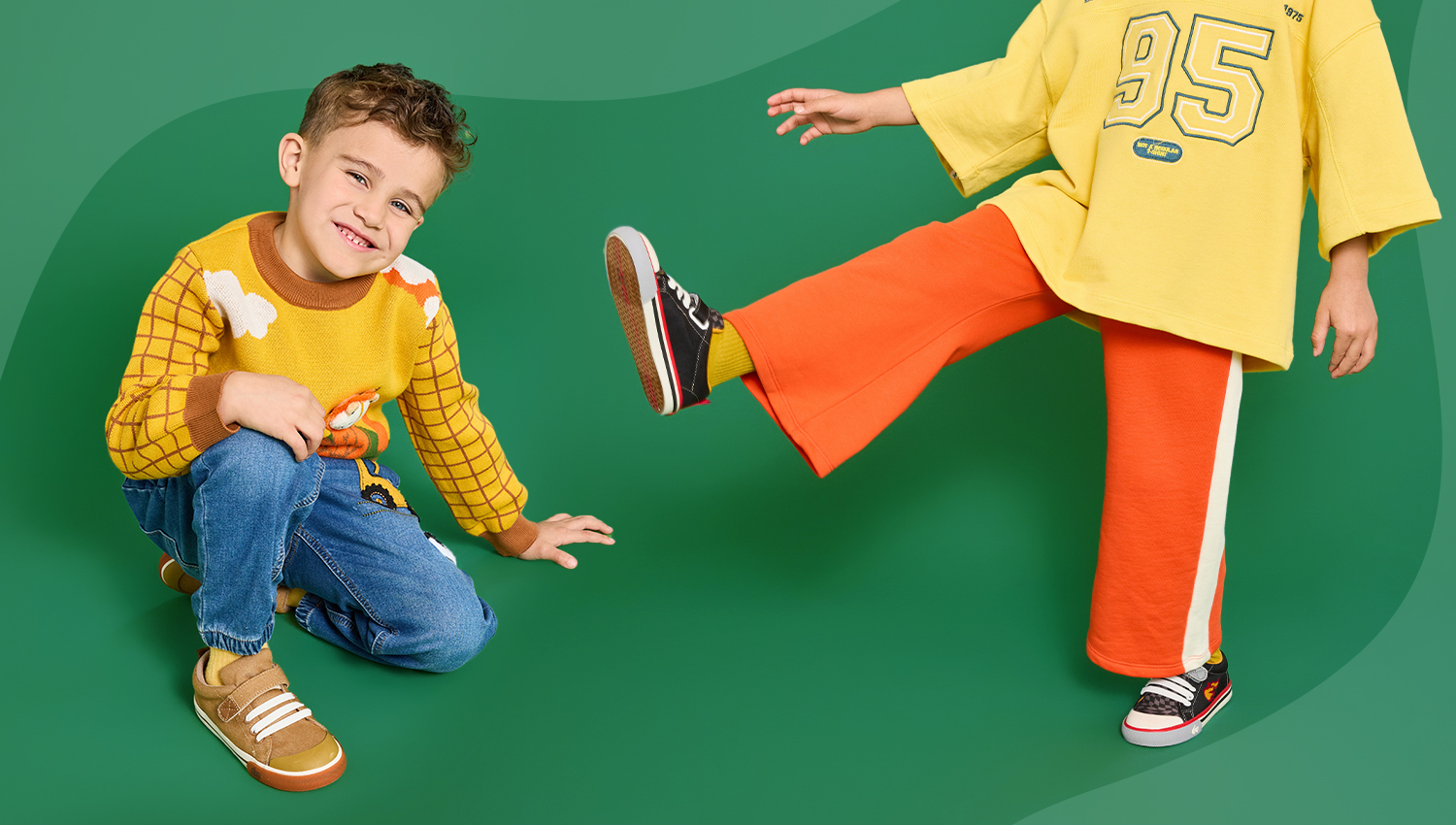 Boys wearing Fall sneaker styles