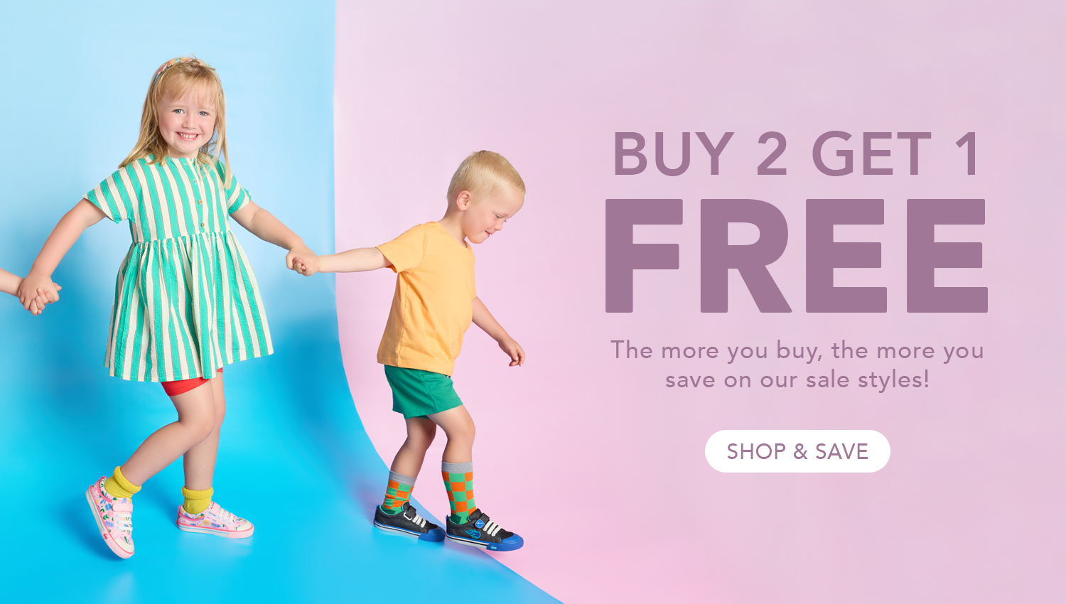 Buy 2 Get 1 Free Sale Styles w/ code B2G1FREE