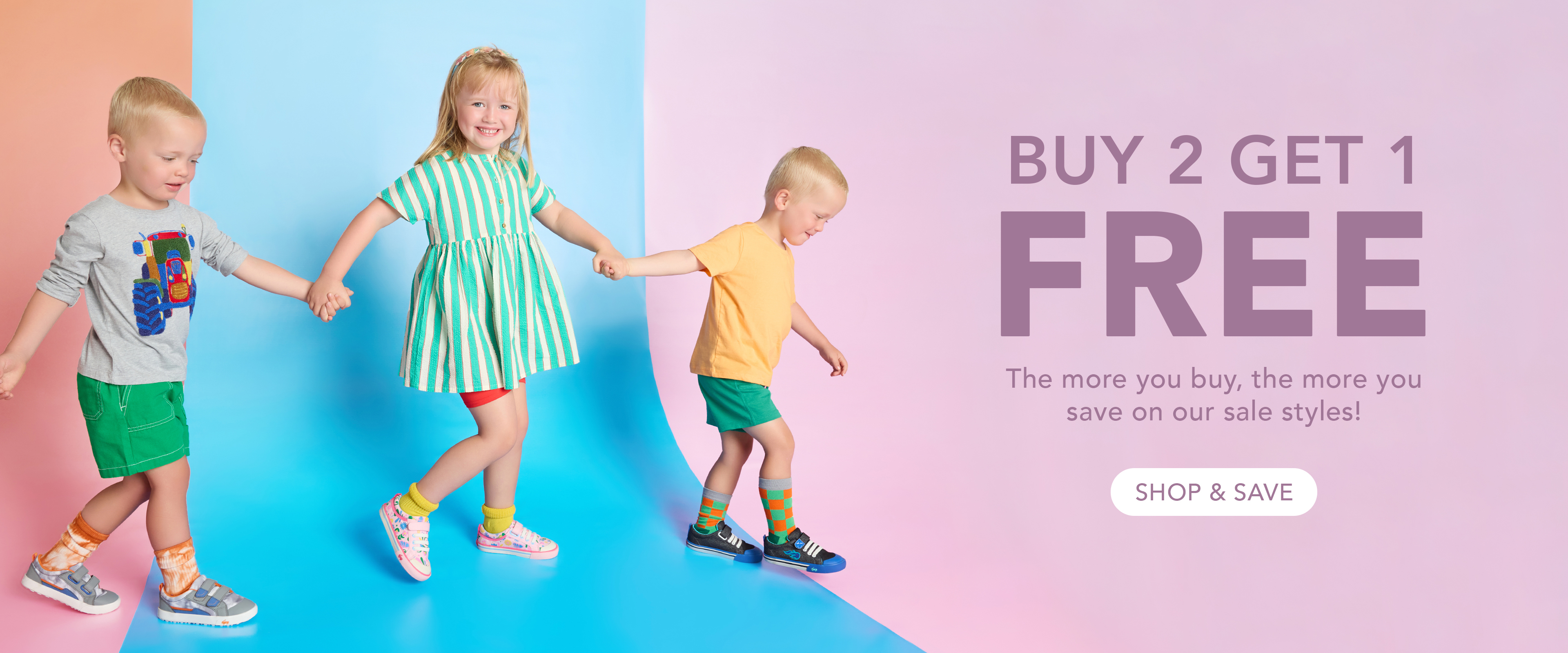 Buy 2 Get 1 Free Sale Styles w/ code B2G1FREE