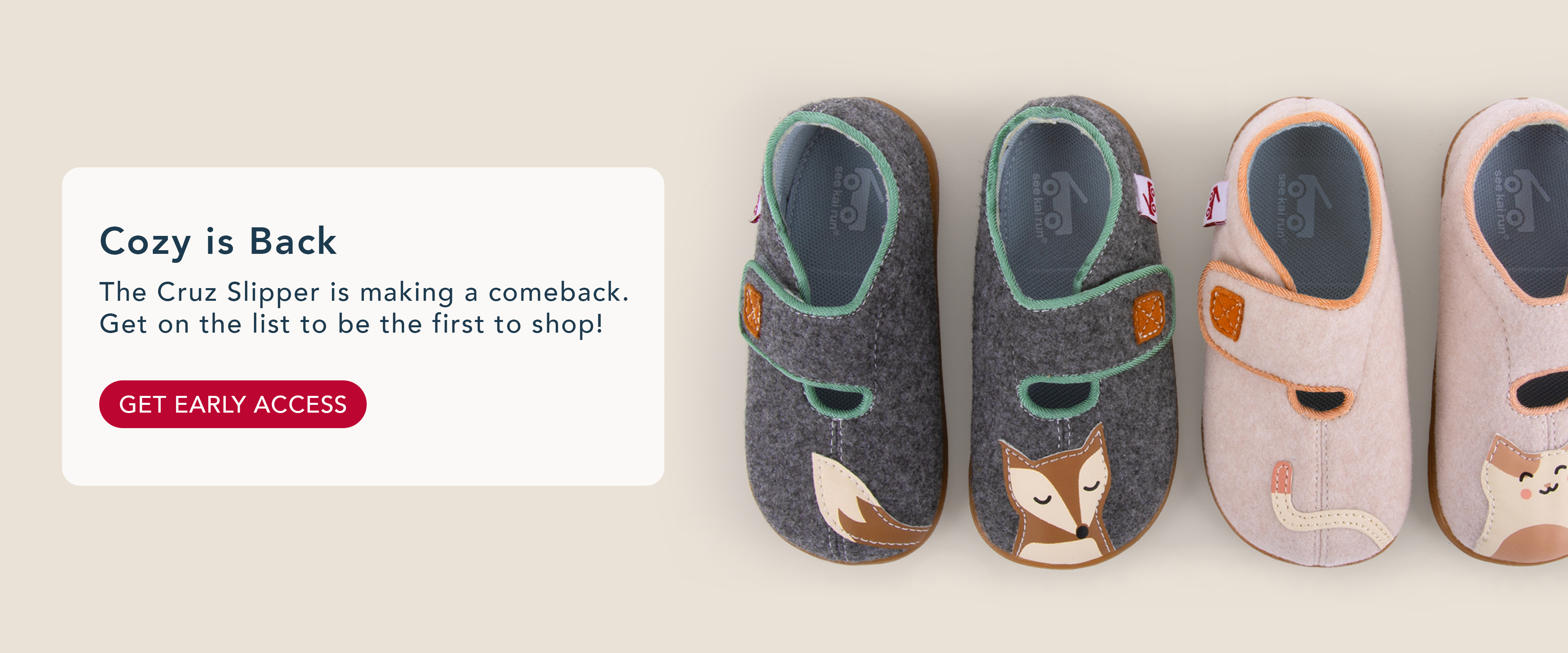 Cozy is back! Our Cruz slippers are coming soon