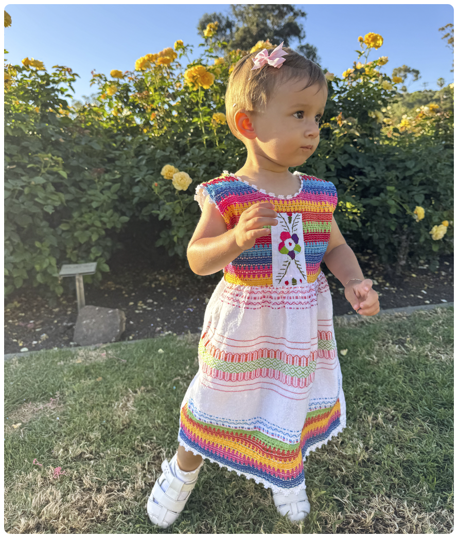 Girl wearing Brook sandals