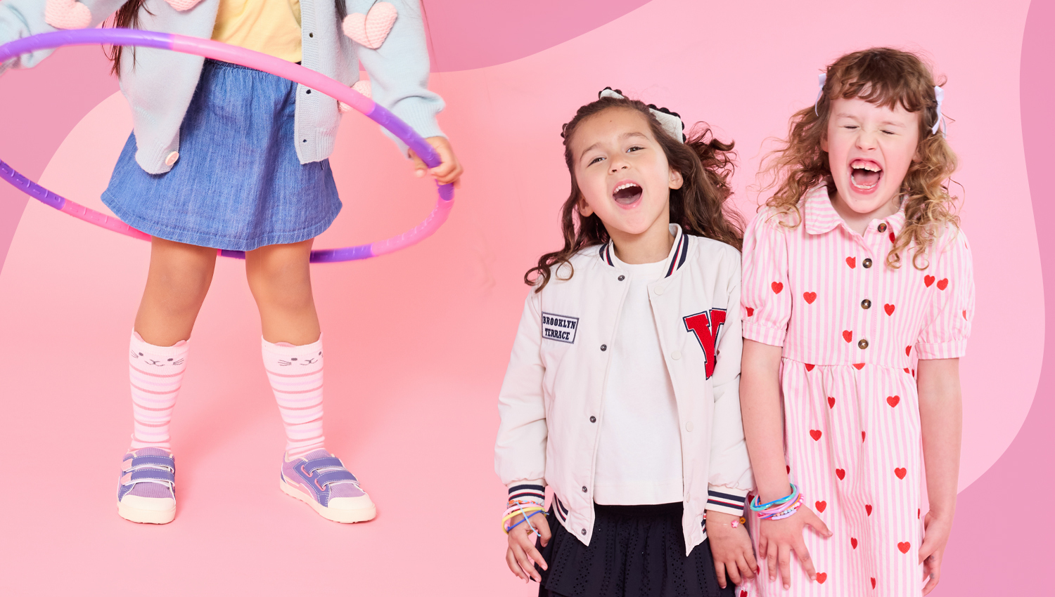 Girls wearing sneakers