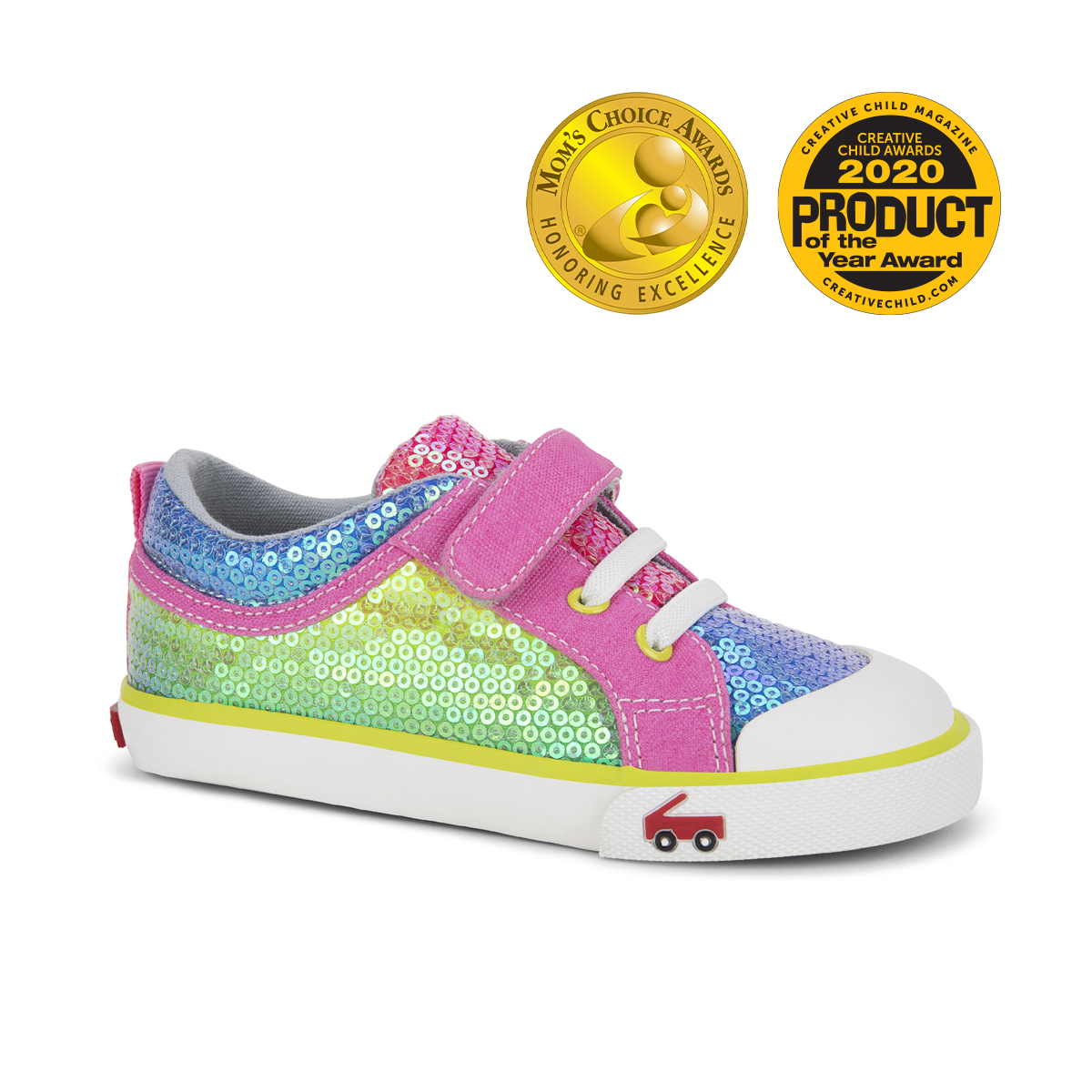 rainbow sequin sneakers