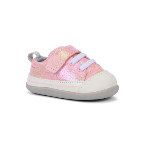 See Kai Run Stevie Mini (First Walker) Pink Metallic photo 2