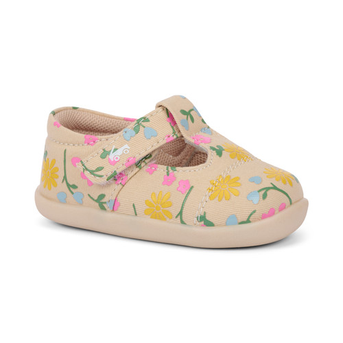 Bianca Mini (First Walker) Oatmeal/Floral