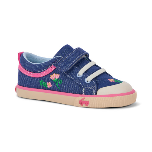 See Kai Run Kristin Blue Denim/Garden photo 2