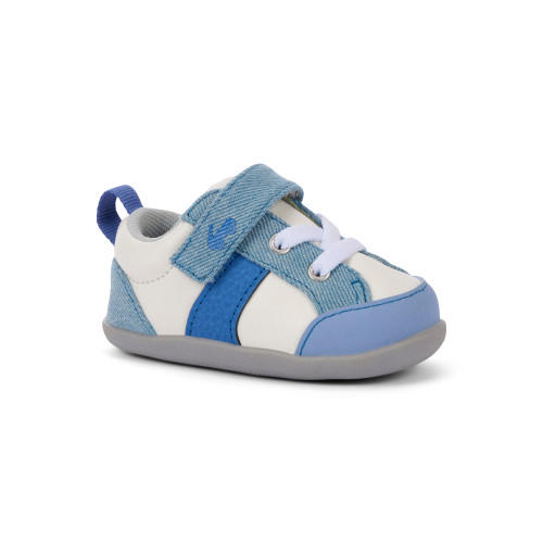 See Kai Run Connor Mini White/Washed Denim photo 2