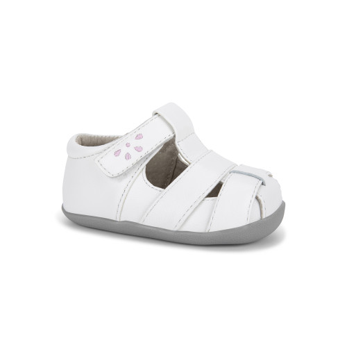 See Kai Run Brook (First Walker) White/Pink photo 2