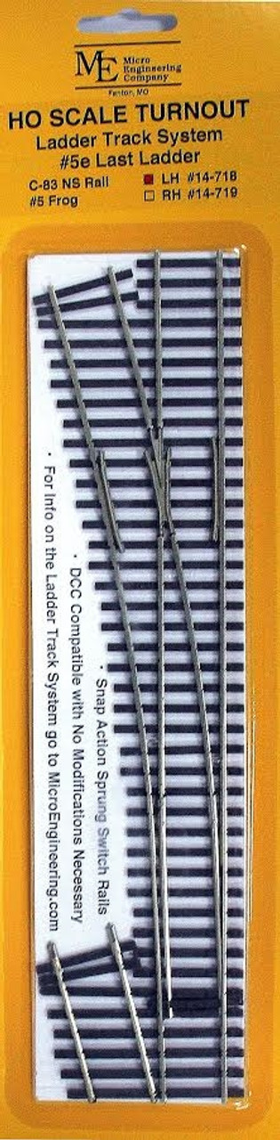 Micro Engineering Ladder System 14-718 - Micro Engineering Company - HO Ladder Track System - Left Hand ...