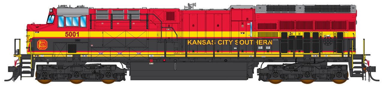 497107S-08 Kansas City Southern ET44AC #5014 with LokSound, The Western  Depot