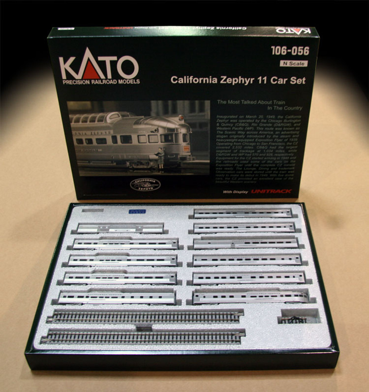 KATO 106-056 California Zephyr 11 CarSet-