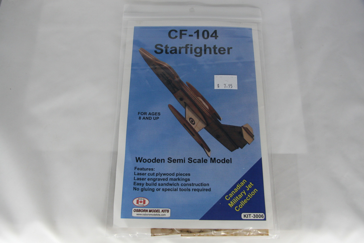 3006 Osborn Model Kits CF104 Starfighter (Lasercut wood kit)