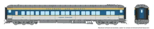 125014 - Rapido Trains - HO Balloon Top Coach: D&H - Blue/Yellow/Gray Scheme: #204 Lake George