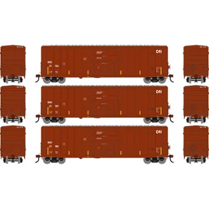 ATH-2791 - Athearn - HO ATH 50' FMC 5327 12' Plug Door Box Car, SNC #21126/21159/21188 (3)
