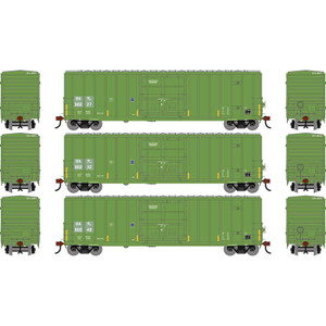 ATH-2785 - Athearn - HO ATH 50' FMC 5327 12' Plug Door Box Car, BAYL #90227/90232/90249 (3)