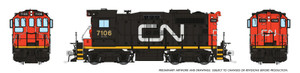 1108006 - Rapido - HO CN SWEEP (DC/Silent): CN - Large Noodle: #7106
