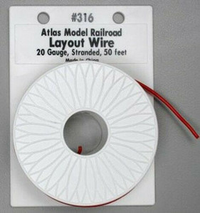 #316 - Layout Wire RED (20 Gauge - 50 Feet)