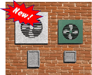 2707 - Fans (6) and Vents (15) (Laser Cut Wood)