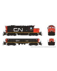 41017 - Rapido HO GP9RM Mother+Slug (DC/Silent): CN - Late: #7210 + #254 41017 - Rapido HO GP9RM Mother+Slug (DC/Silent): CN - Late: #7210 + #254