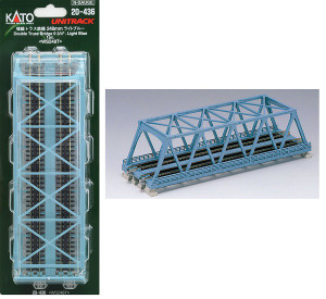 20-436 - Kato N Double Truss Bridge Light Blue 248 mm (9 3/4”) 20-436 - Kato N Double Truss Bridge Light Blue 248 mm (9 3/4”)